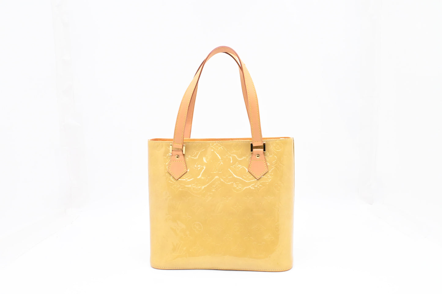 Louis Vuitton Houston in Yellow Vernis Leather