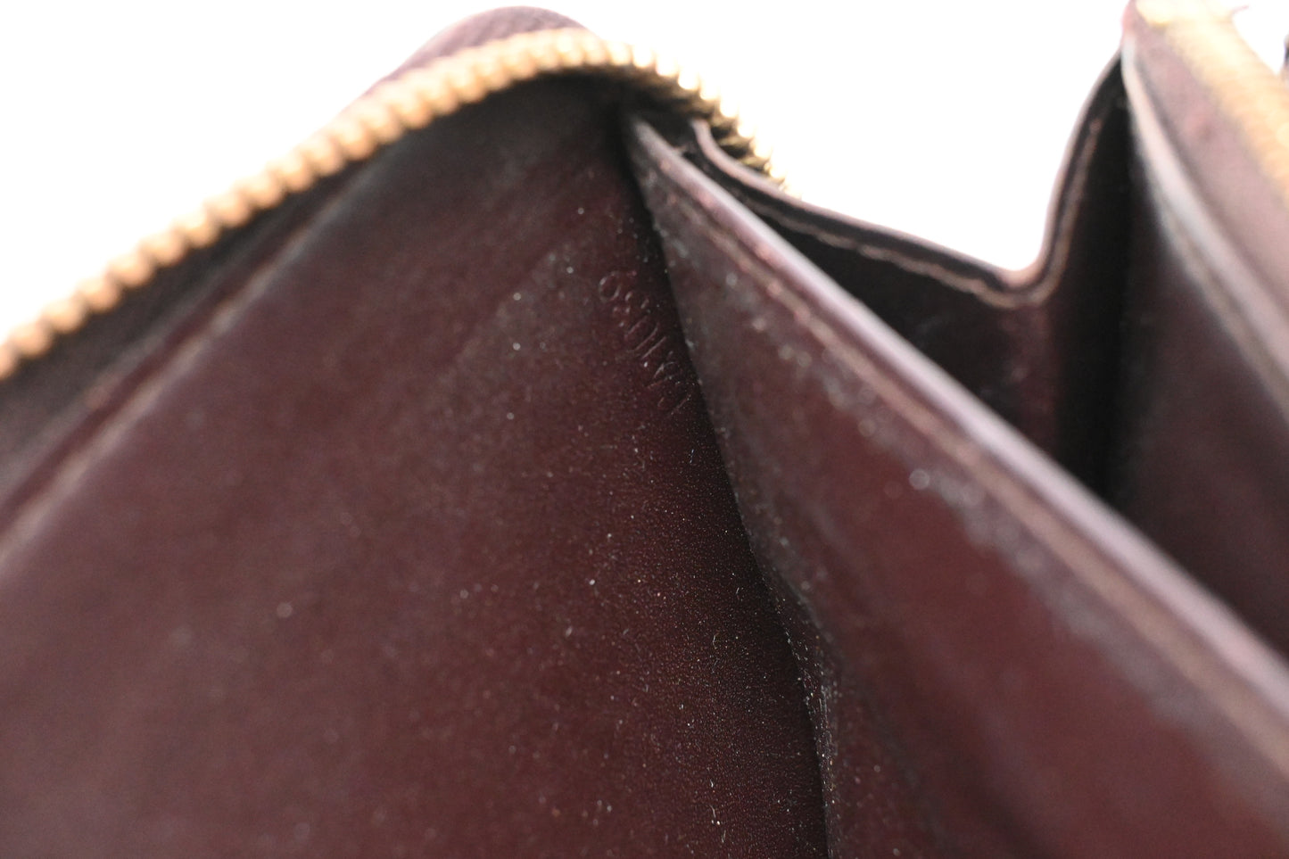 Louis Vuitton Long Zippy Wallet in Amarante Vernis Leather