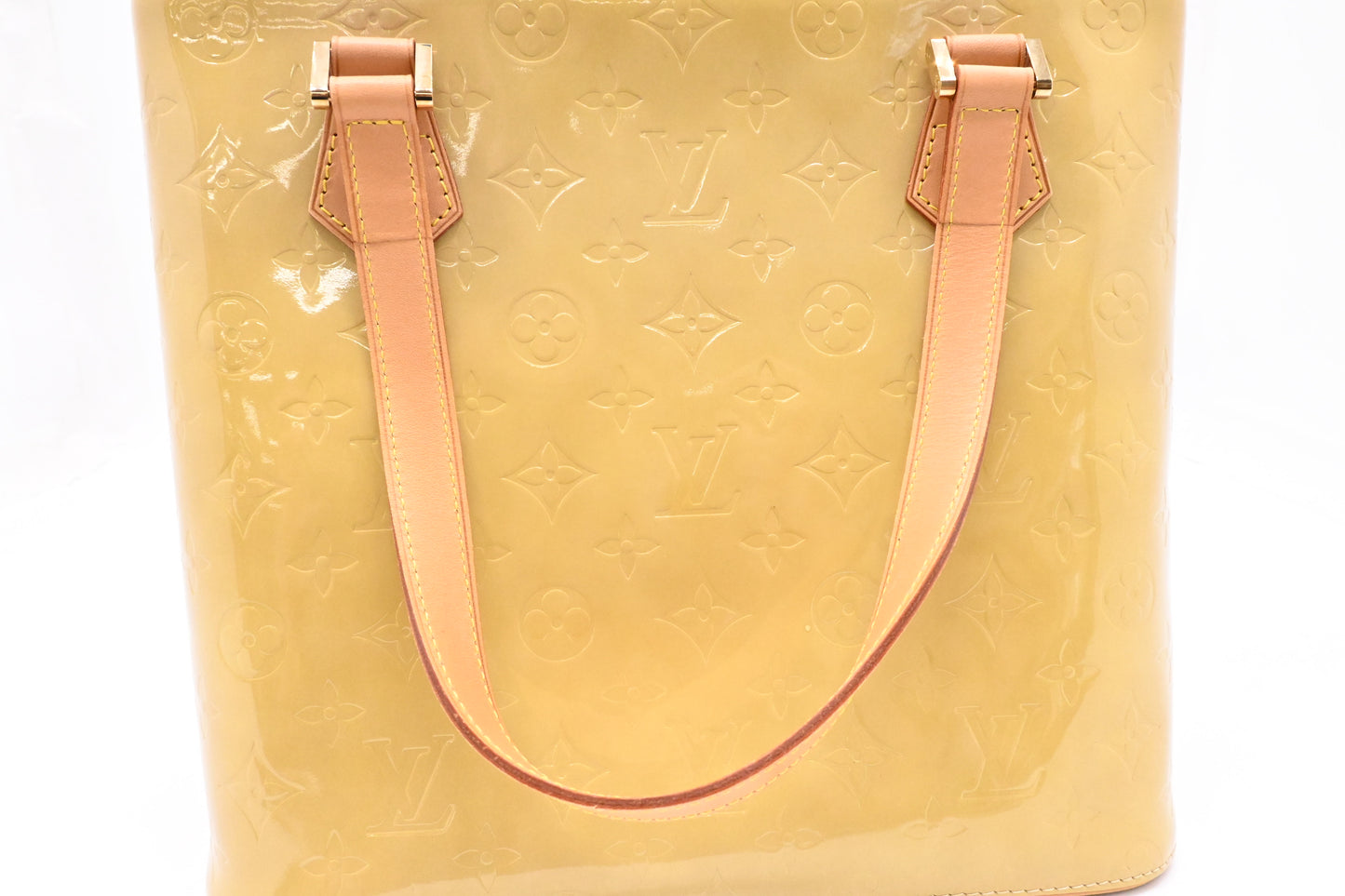 Louis Vuitton Houston in Yellow Vernis Leather