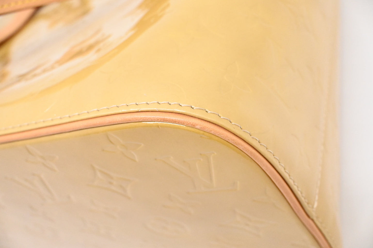 Louis Vuitton Houston in Yellow Vernis Leather