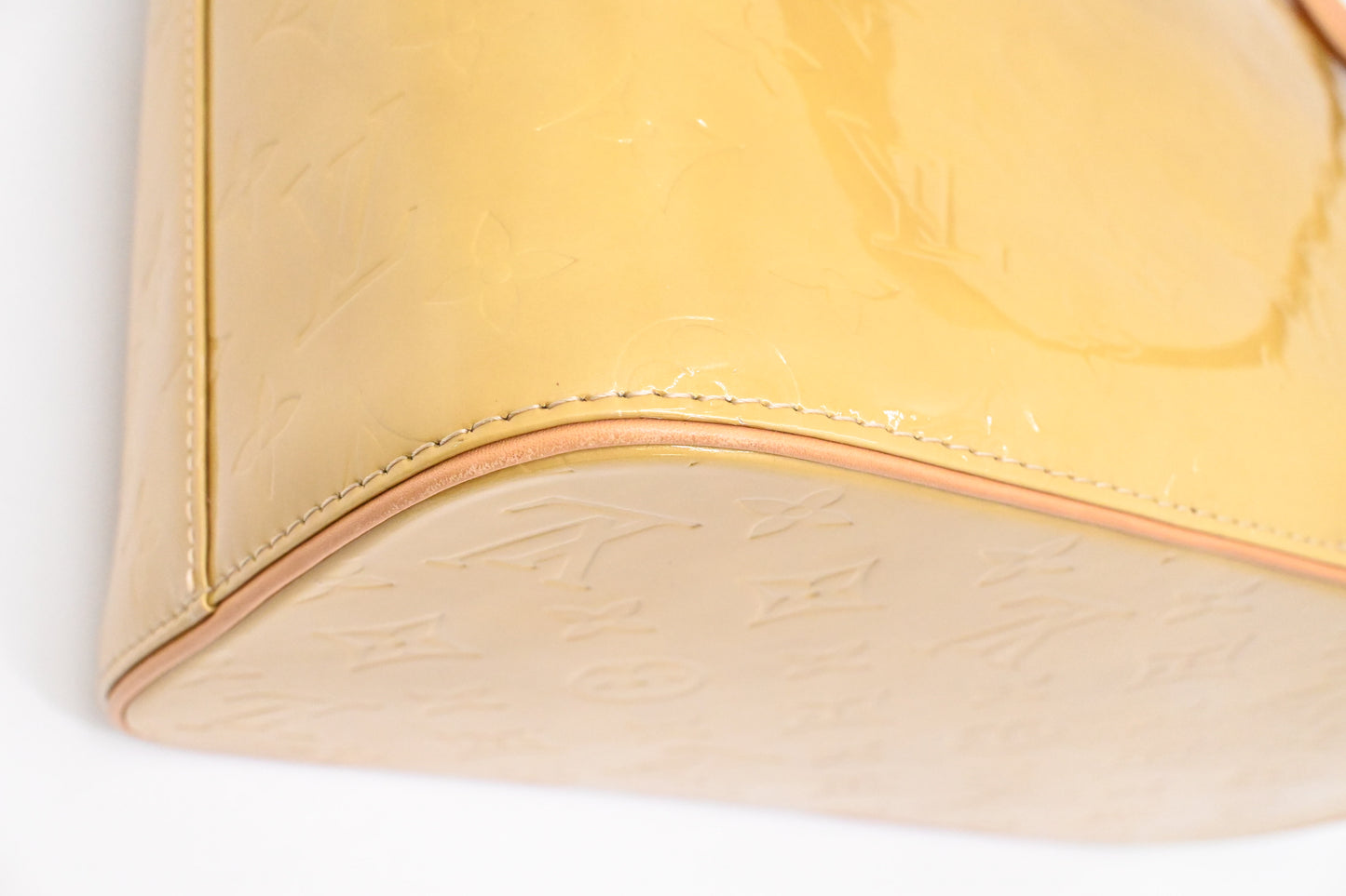 Louis Vuitton Houston in Yellow Vernis Leather