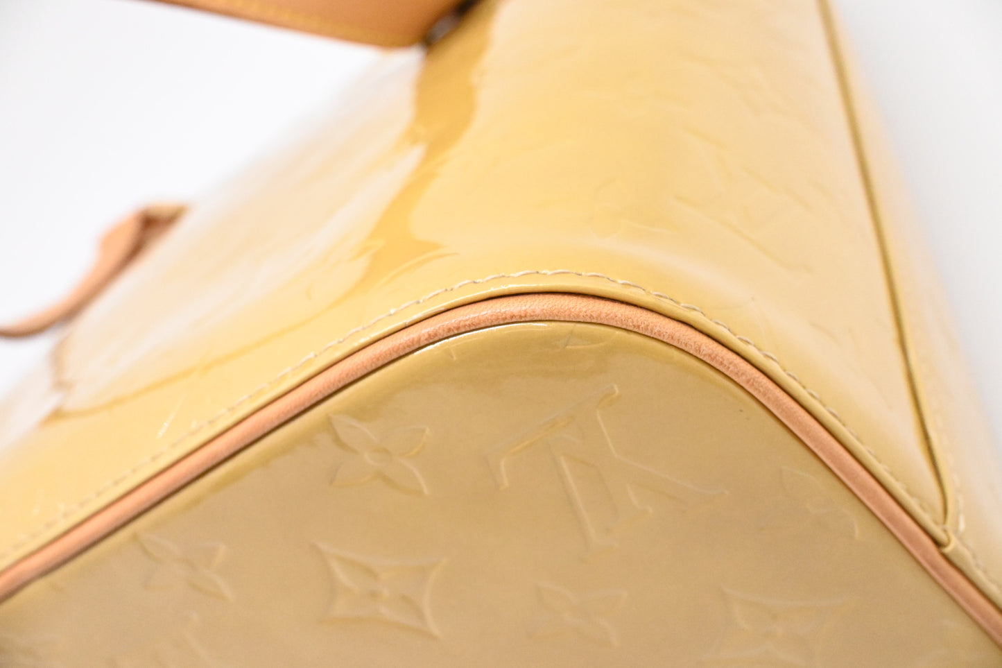 Louis Vuitton Houston in Yellow Vernis Leather
