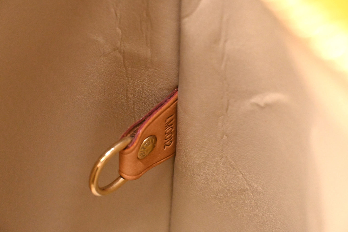 Louis Vuitton Houston in Yellow Vernis Leather