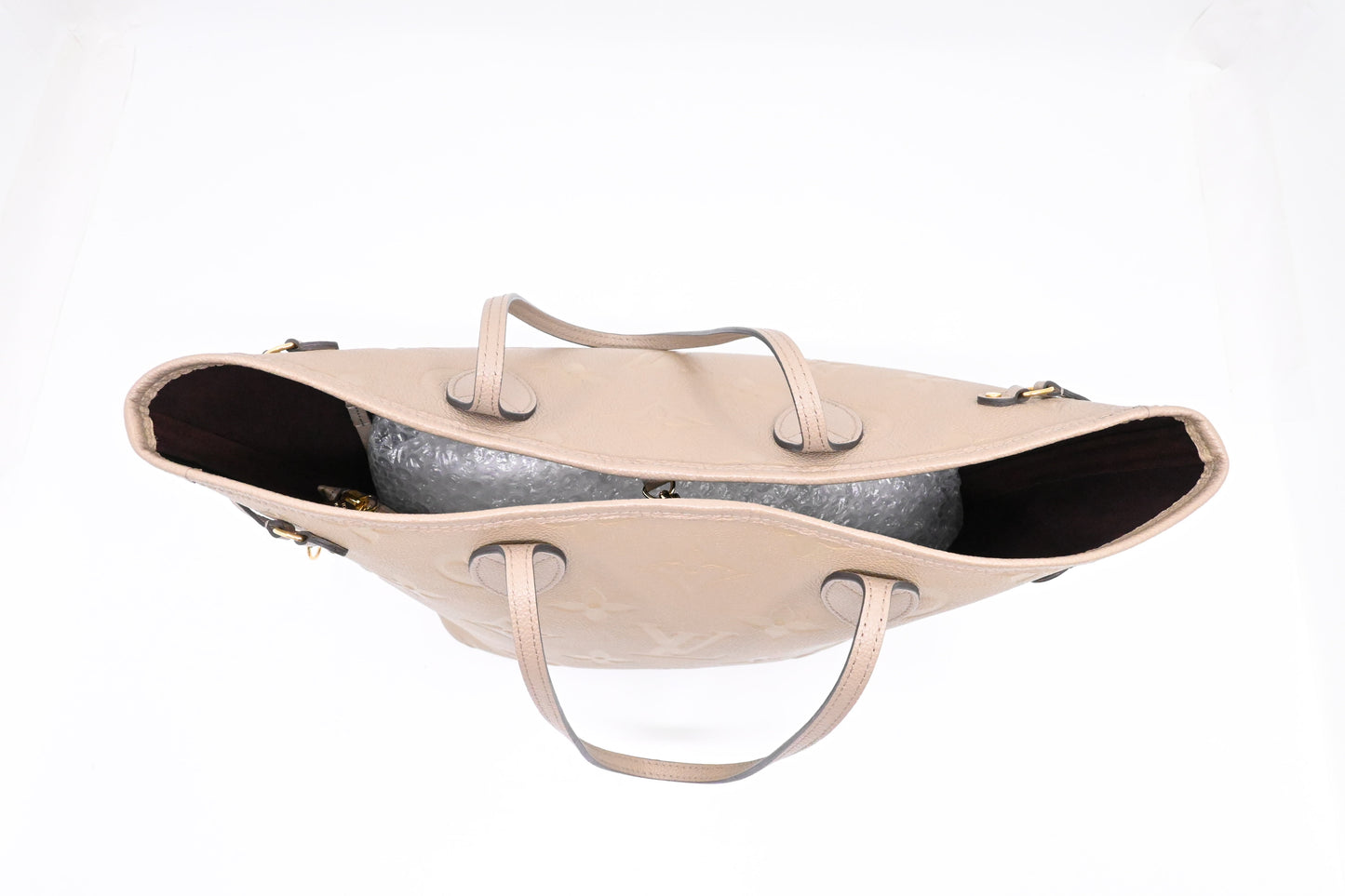 Louis Vuitton Neverfull MM in Turtledove Empreinte Leather