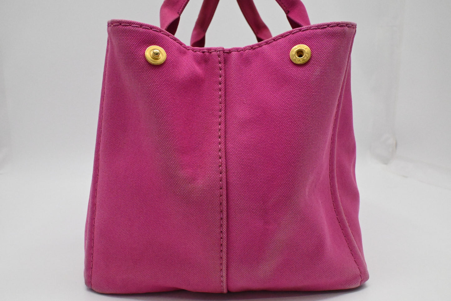 Prada Large Canapa Tote in Pink Canvas