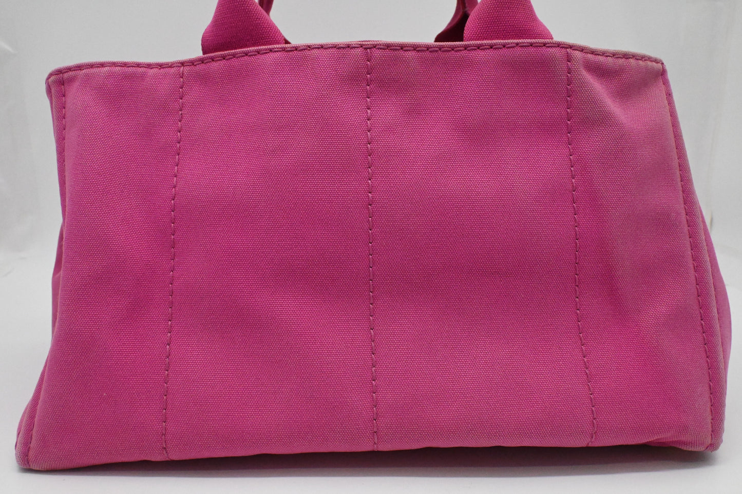 Prada Large Canapa Tote in Pink Canvas