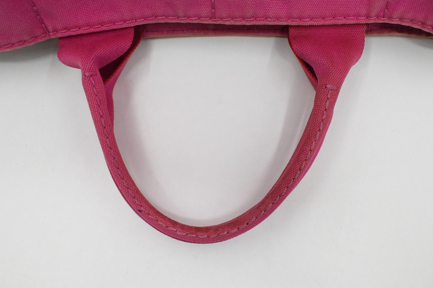 Prada Large Canapa Tote in Pink Canvas