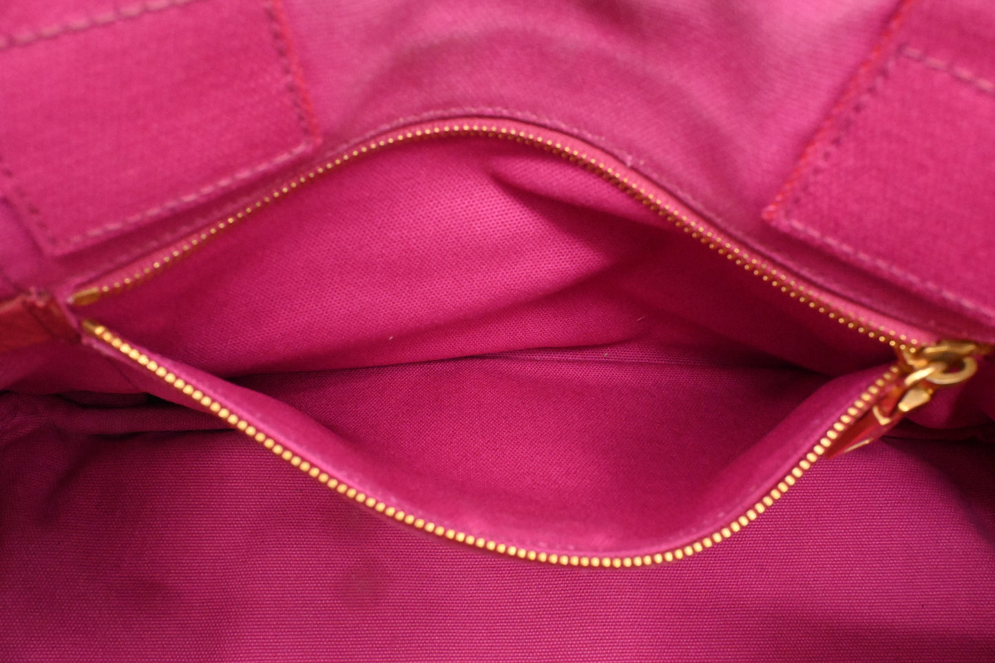 Prada Large Canapa Tote in Pink Canvas