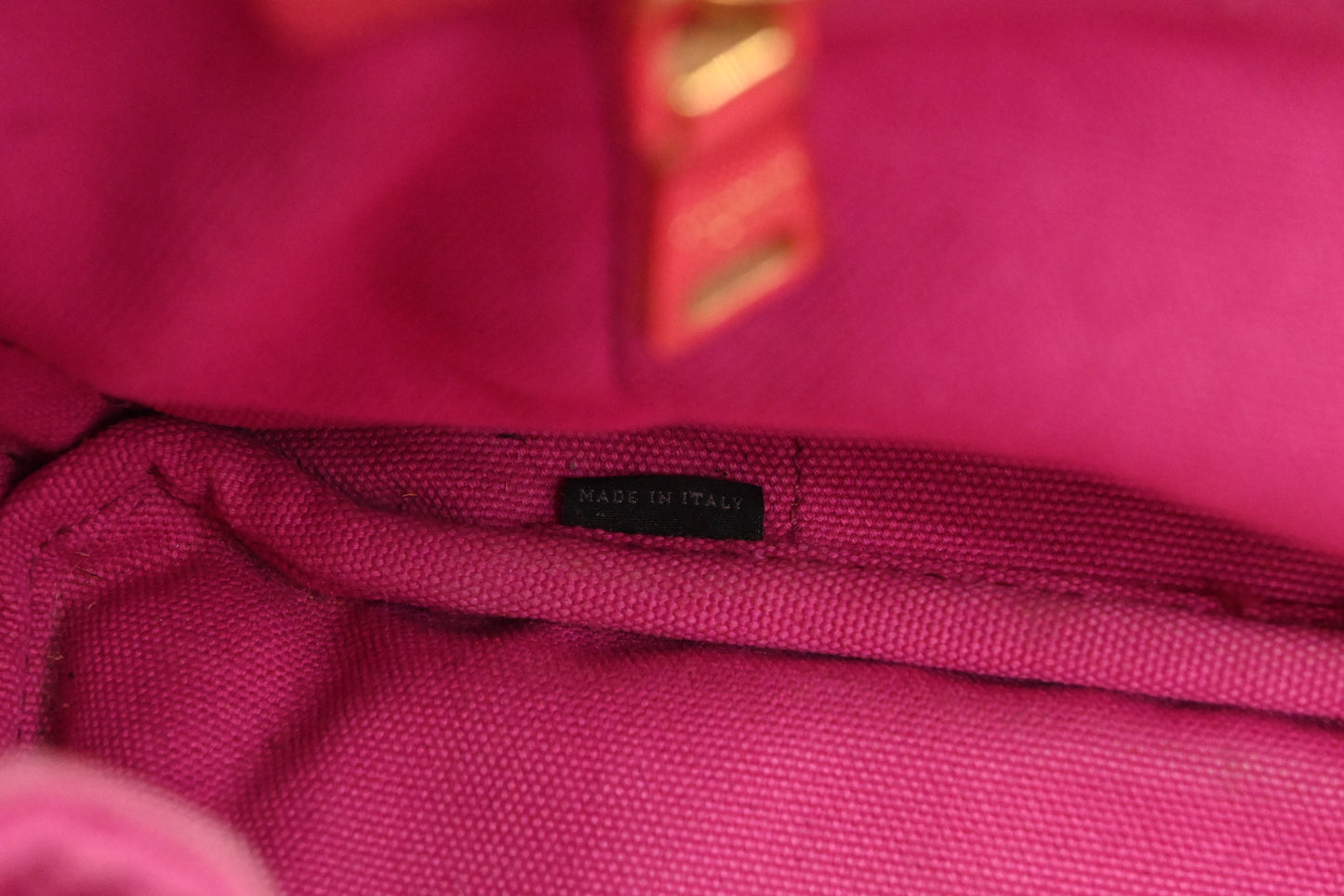 Prada Large Canapa Tote in Pink Canvas