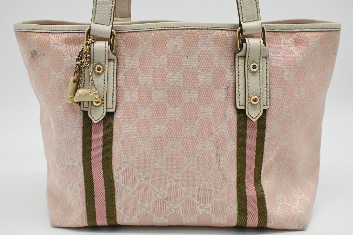 Gucci Tote Bag in Pink GG Canvas