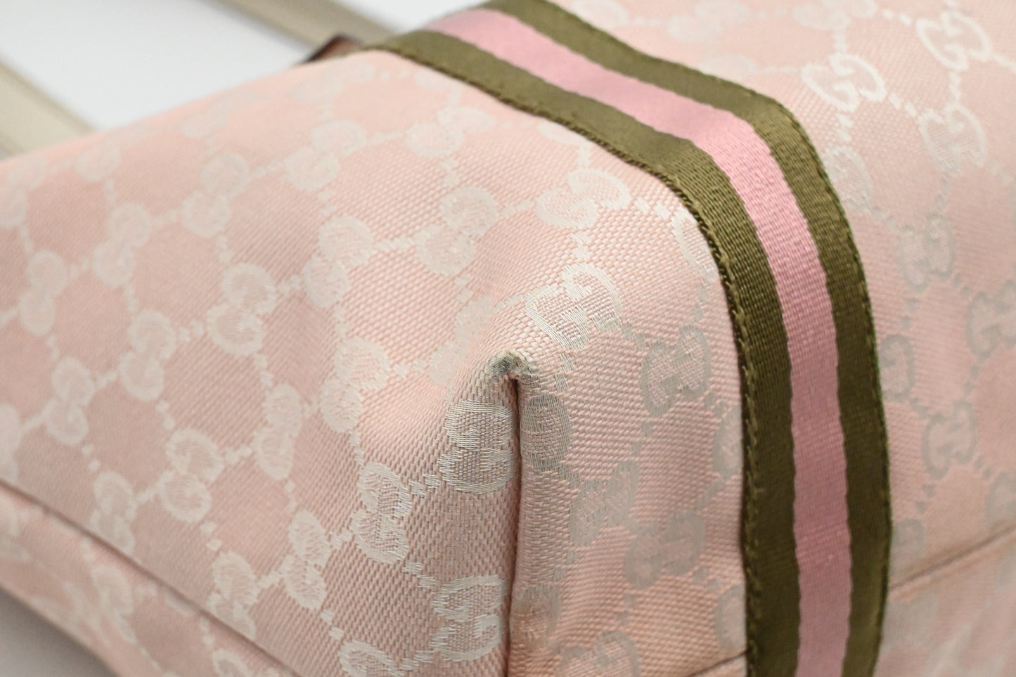 Gucci Tote Bag in Pink GG Canvas