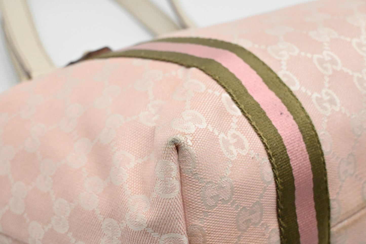 Gucci Tote Bag in Pink GG Canvas