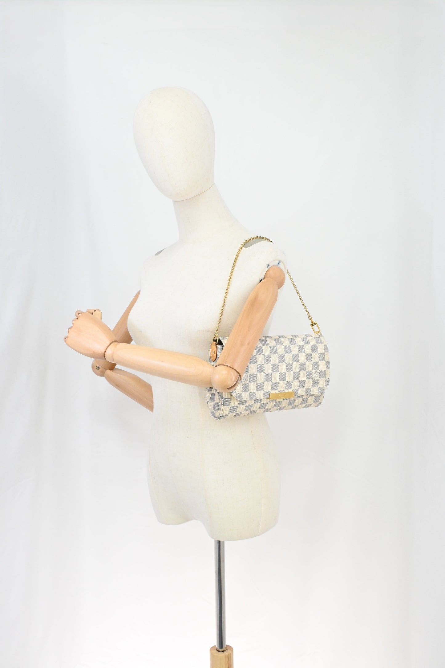 Louis Vuitton Favorite MM in Damier Azur Canvas