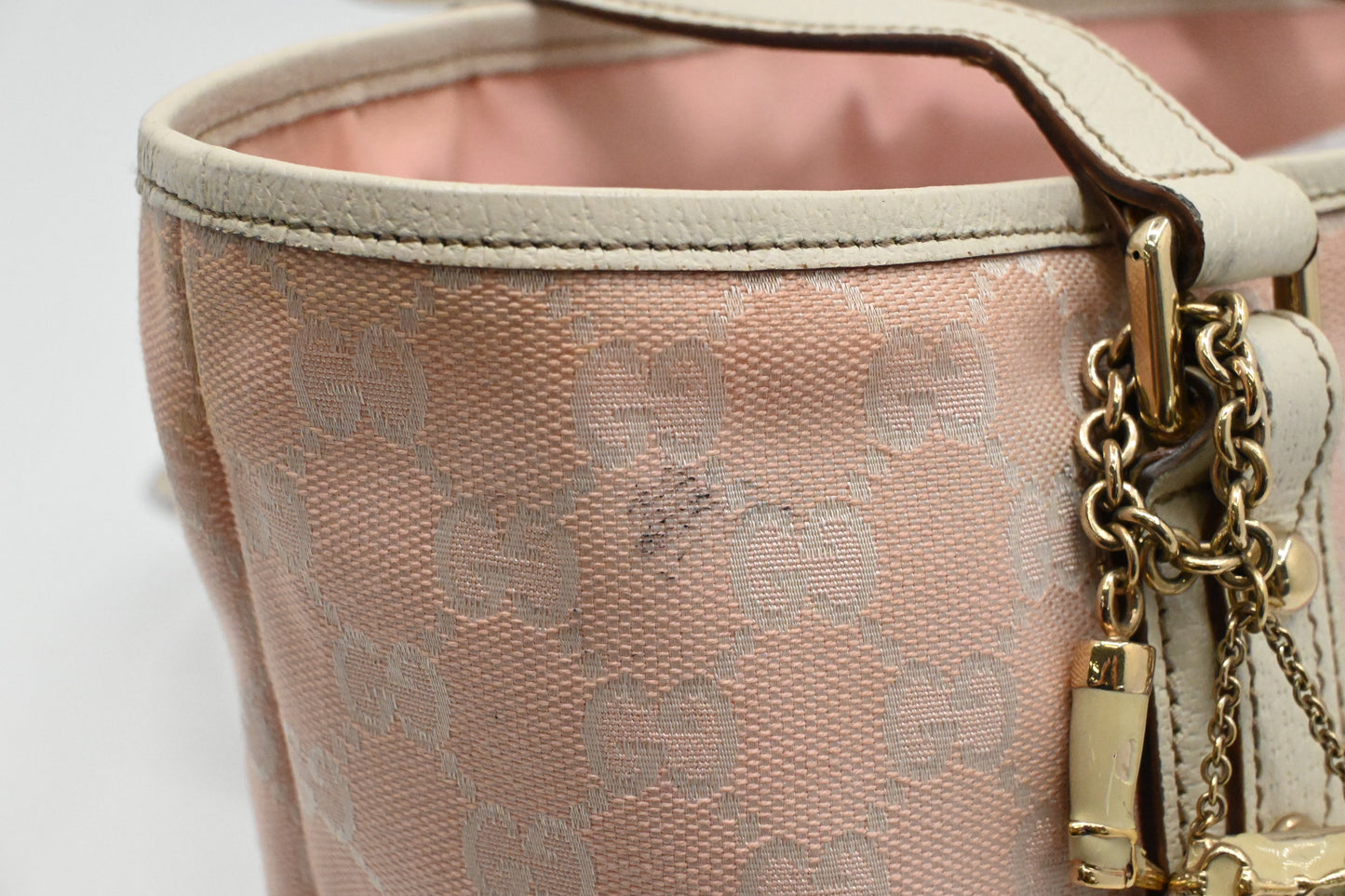 Gucci Tote Bag in Pink GG Canvas