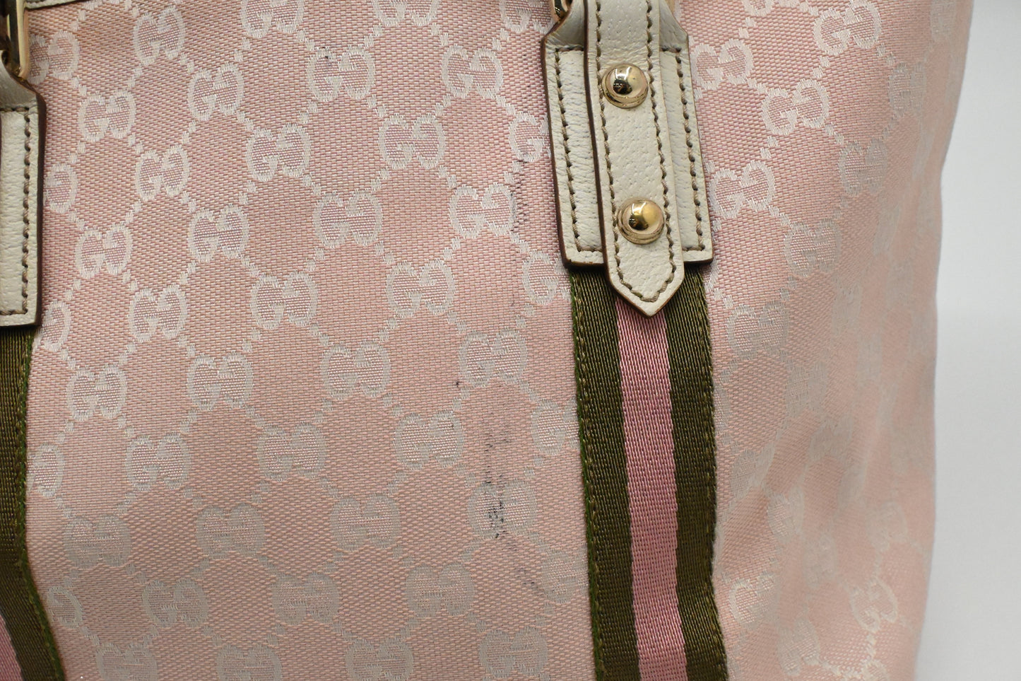 Gucci Tote Bag in Pink GG Canvas