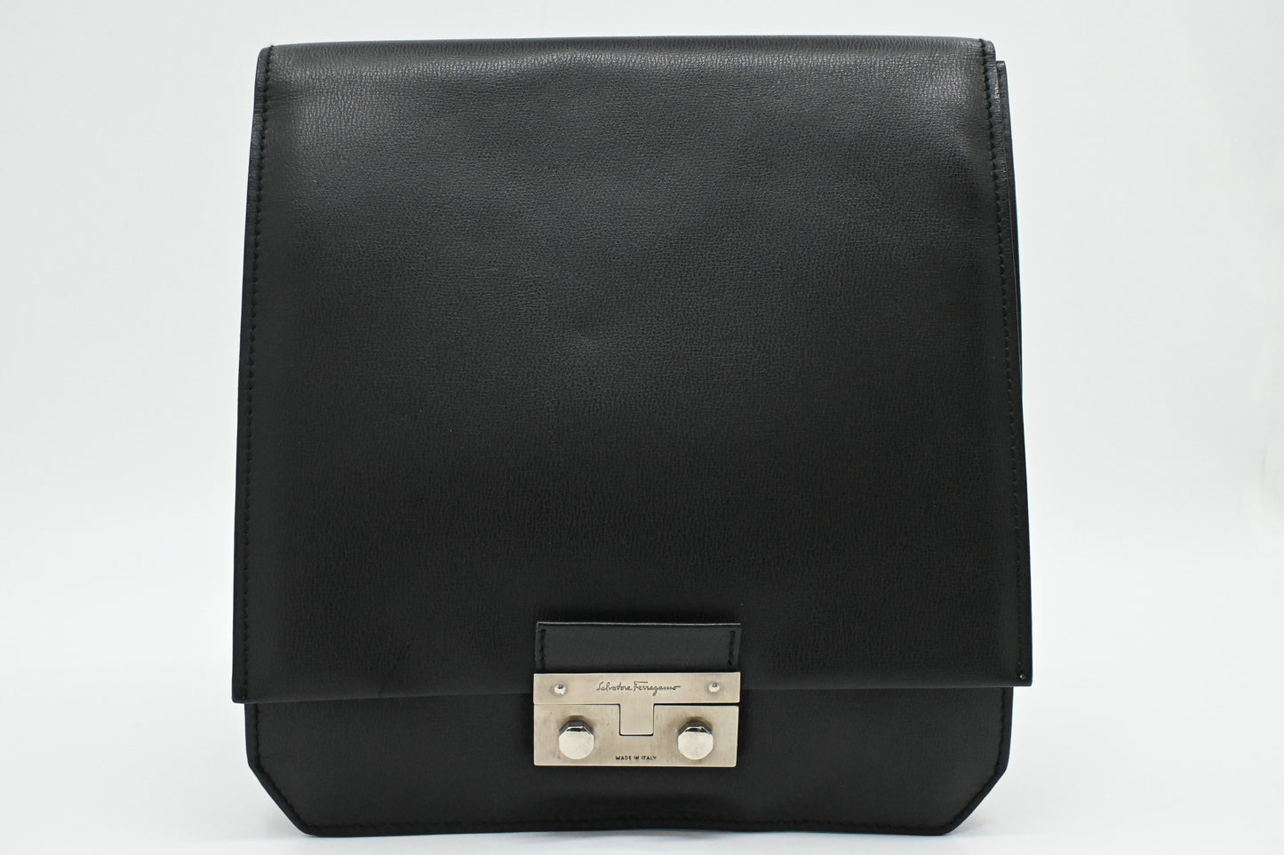 Ferragamo Crossbody Bag in Black Leather