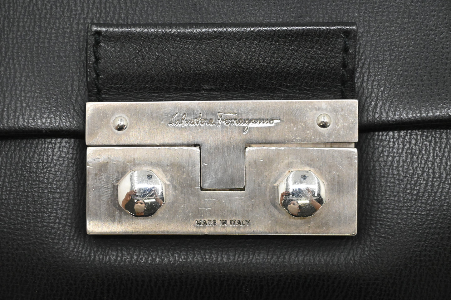 Ferragamo Crossbody Bag in Black Leather