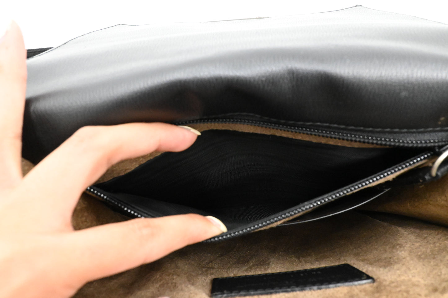 Ferragamo Crossbody Bag in Black Leather