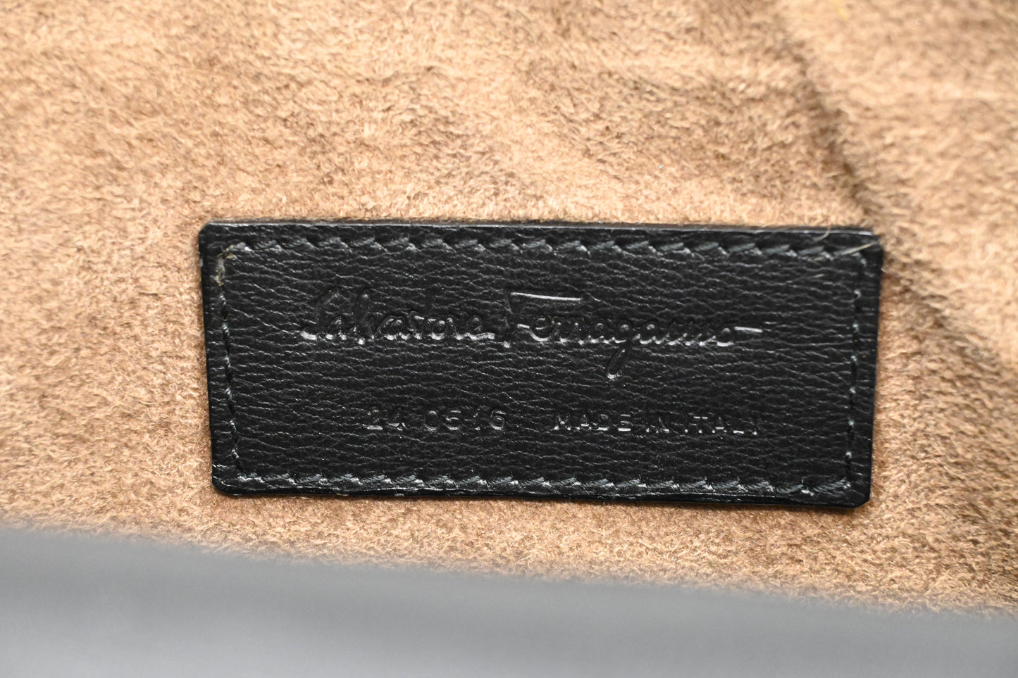 Ferragamo Crossbody Bag in Black Leather
