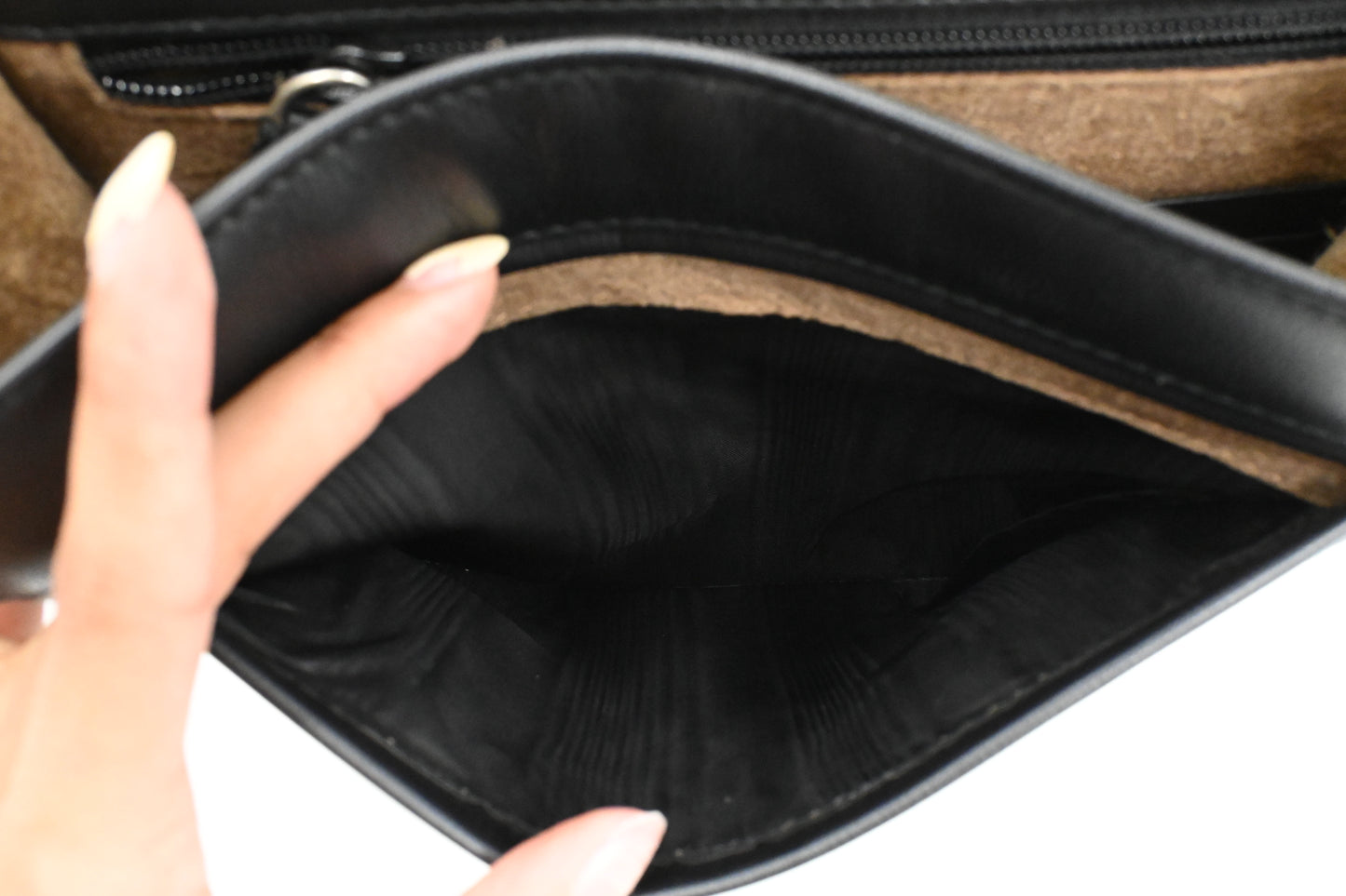 Ferragamo Crossbody Bag in Black Leather