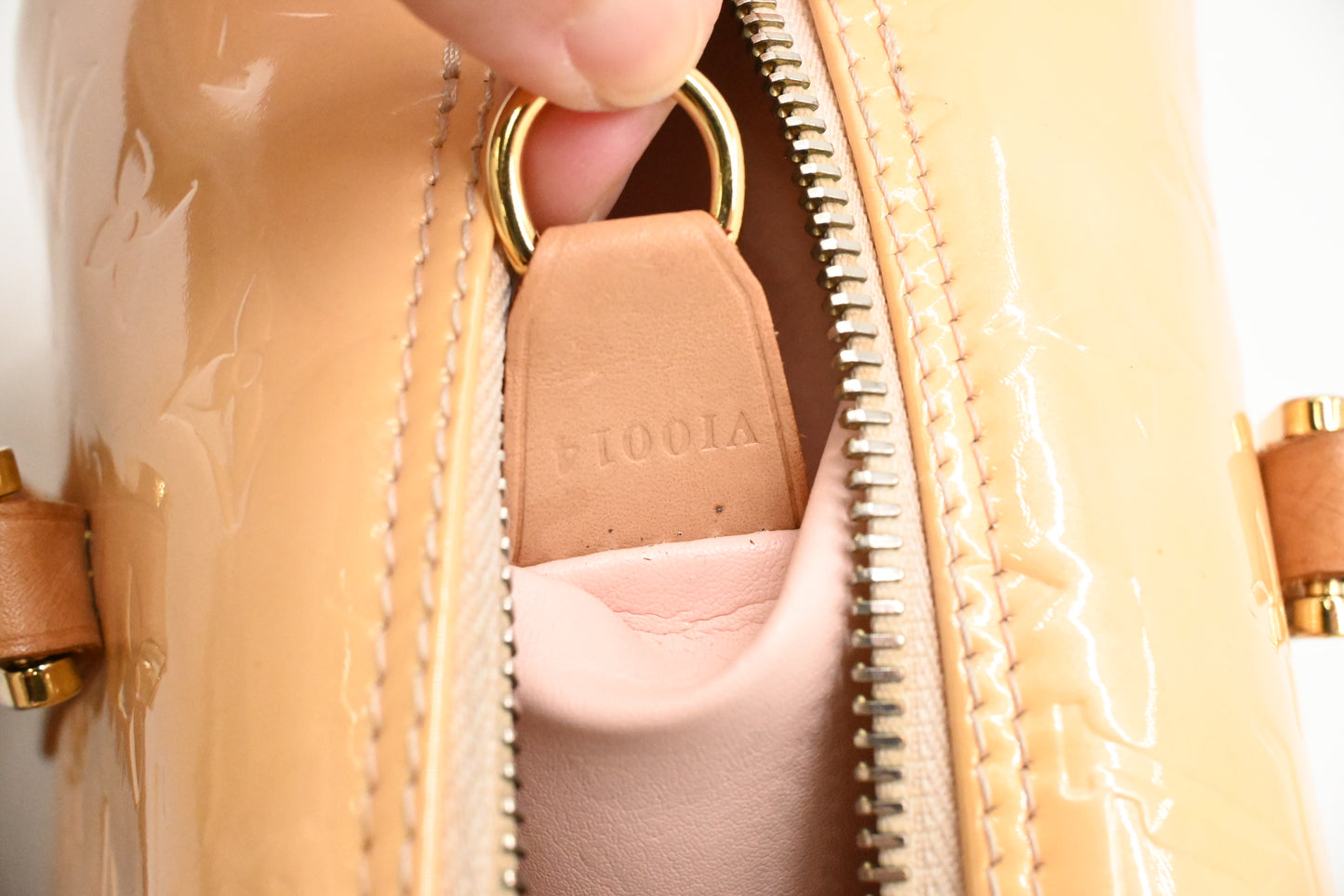 Louis Vuitton Bedford in Yellow Vernis Leather