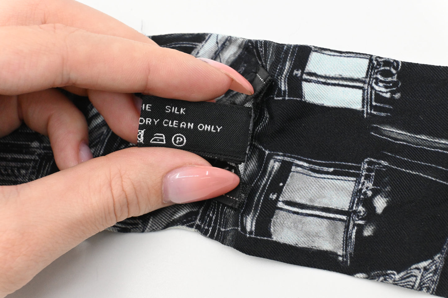 Chanel Bandeau in Mint and Black Silk