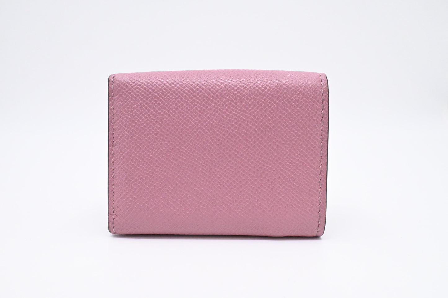 Dior Saddle Compact Wallet in Pink Leather