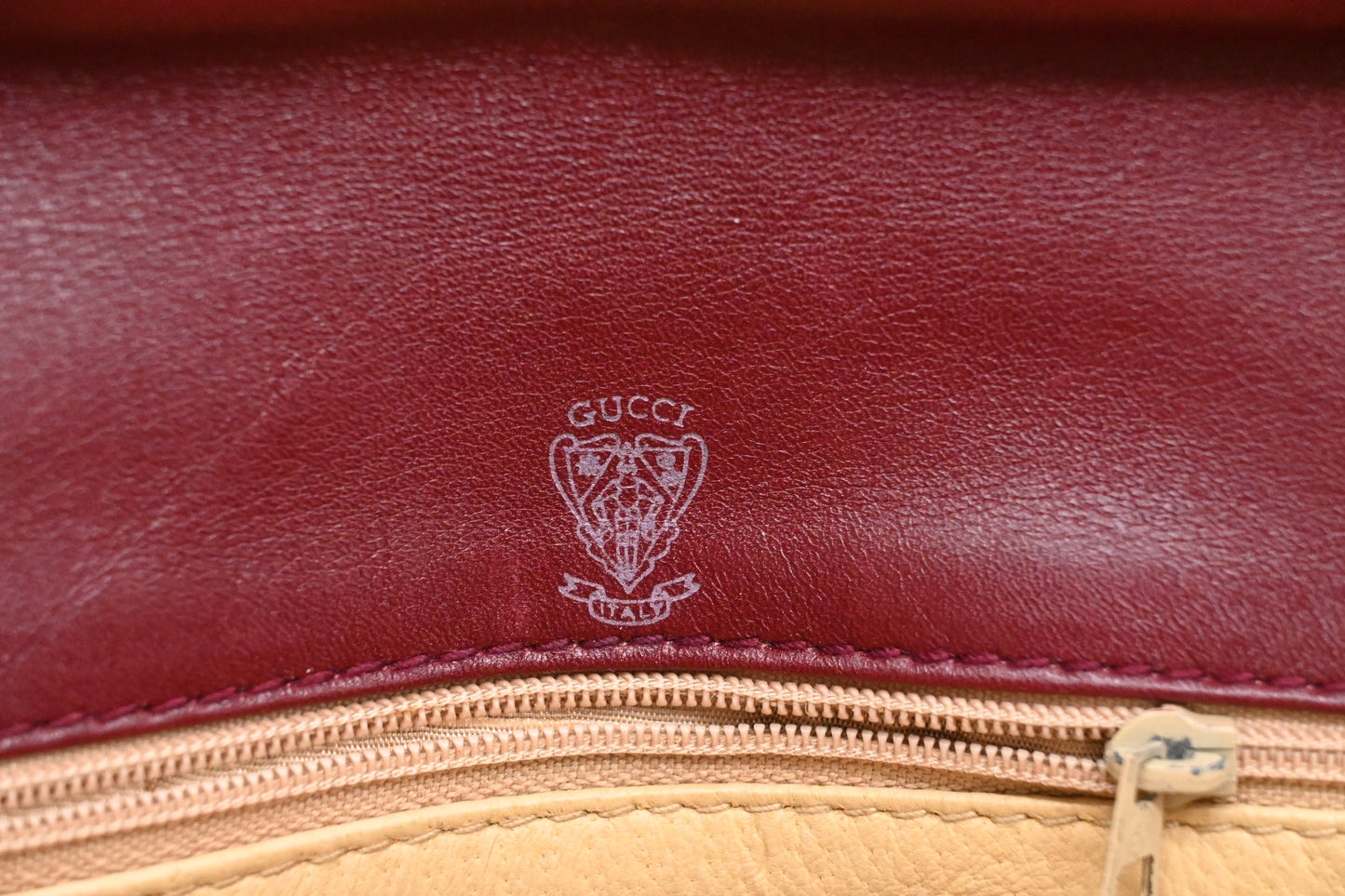 Gucci Clutch in Burgundy Leather