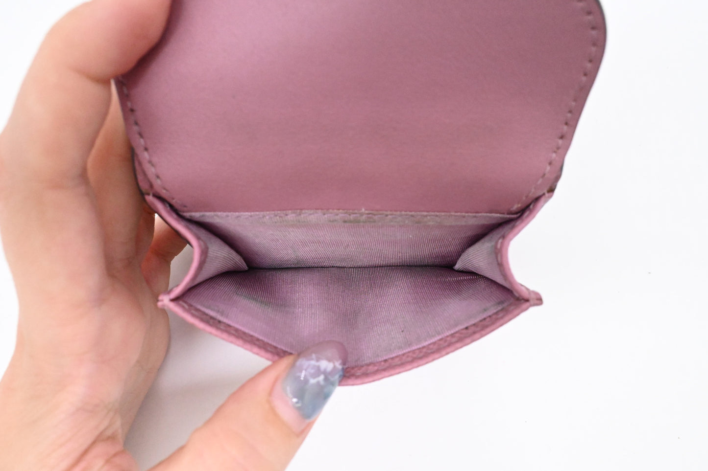 Dior Saddle Compact Wallet in Pink Leather