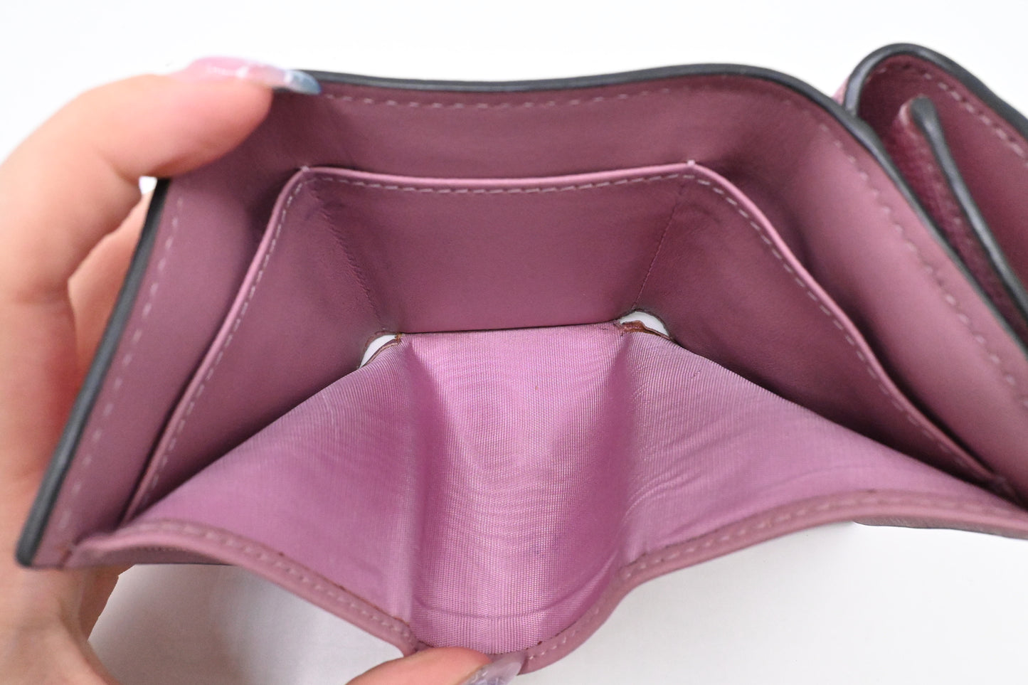 Dior Saddle Compact Wallet in Pink Leather