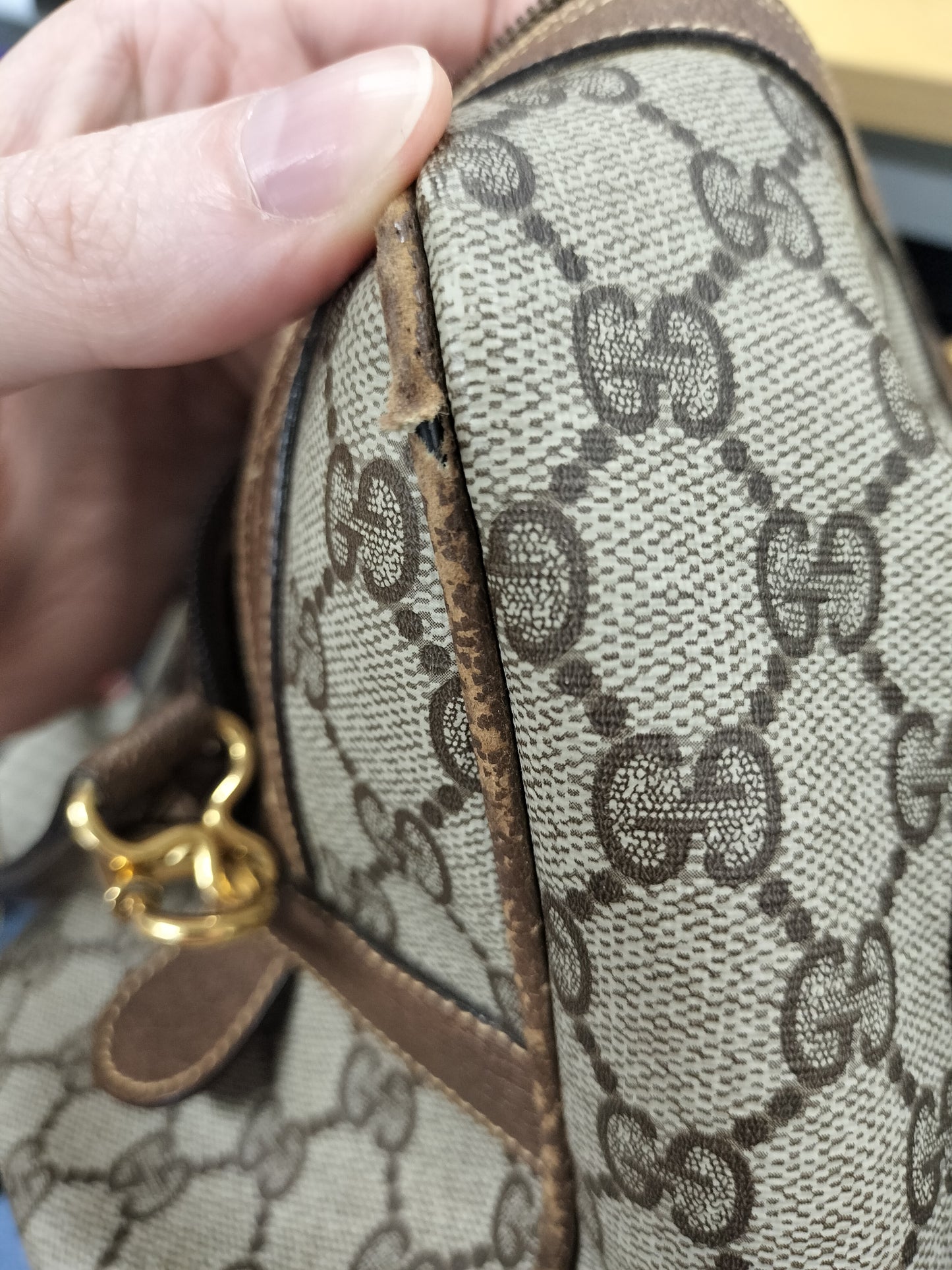 Gucci Boston Bag in GG Supreme Canvas