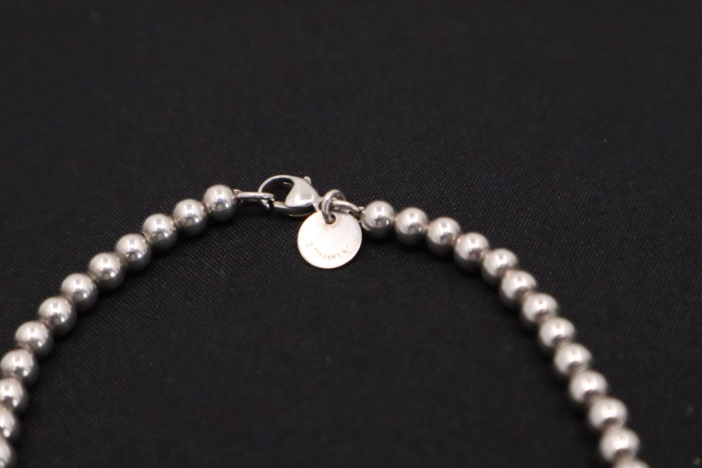 Tiffany & Co. Heart Tag Bead Bracelet in Sterling Silver