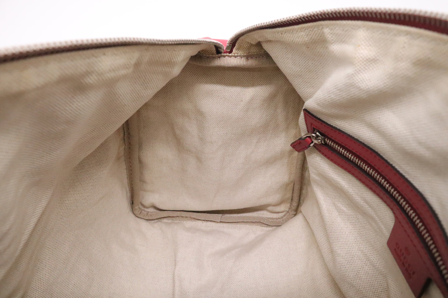 Gucci Boston Bag in Red Guccissima Coated Canvas