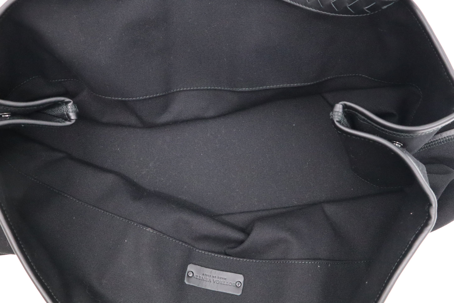Bottega Veneta Travel Tote in Black Canvas