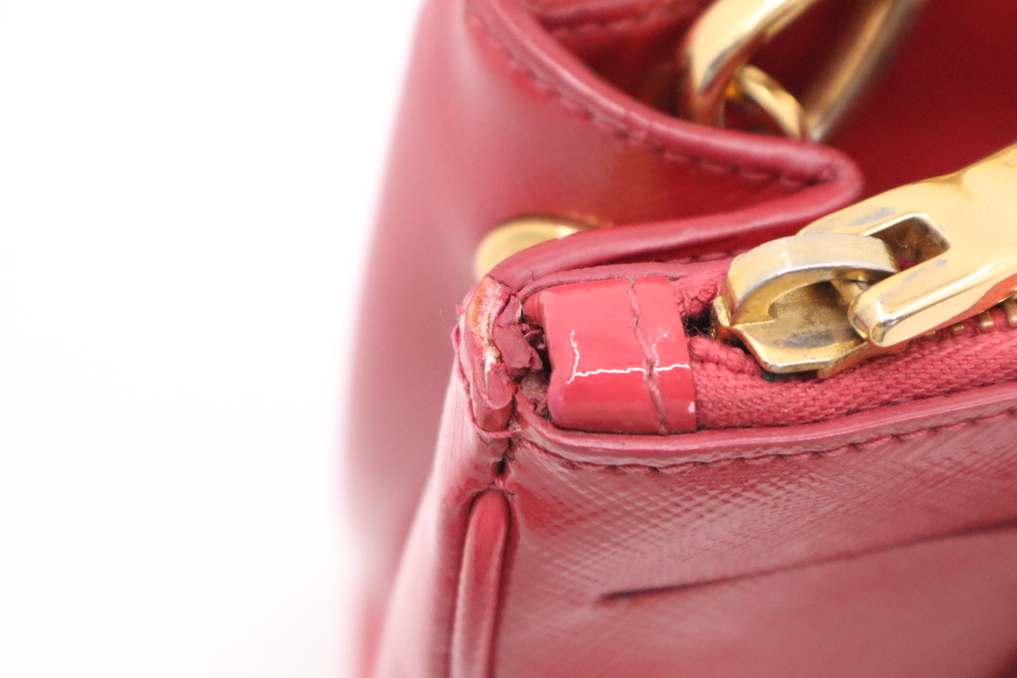 Prada Medium Galleria in Pink Patent Leather
