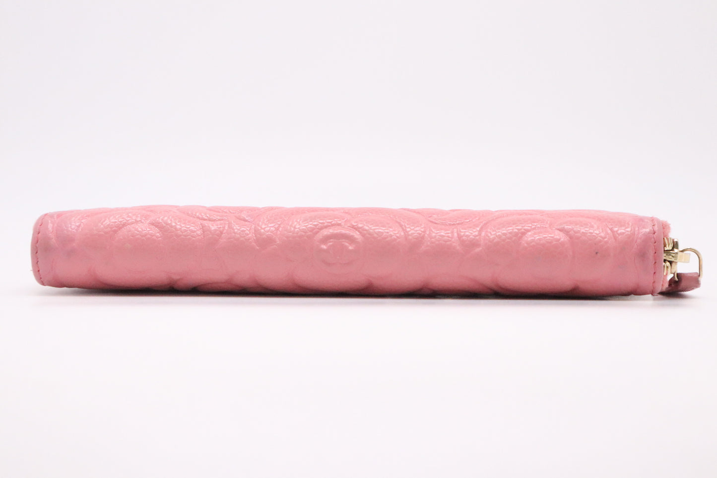 Chanel Long Wallet in Pink Camellia Leather