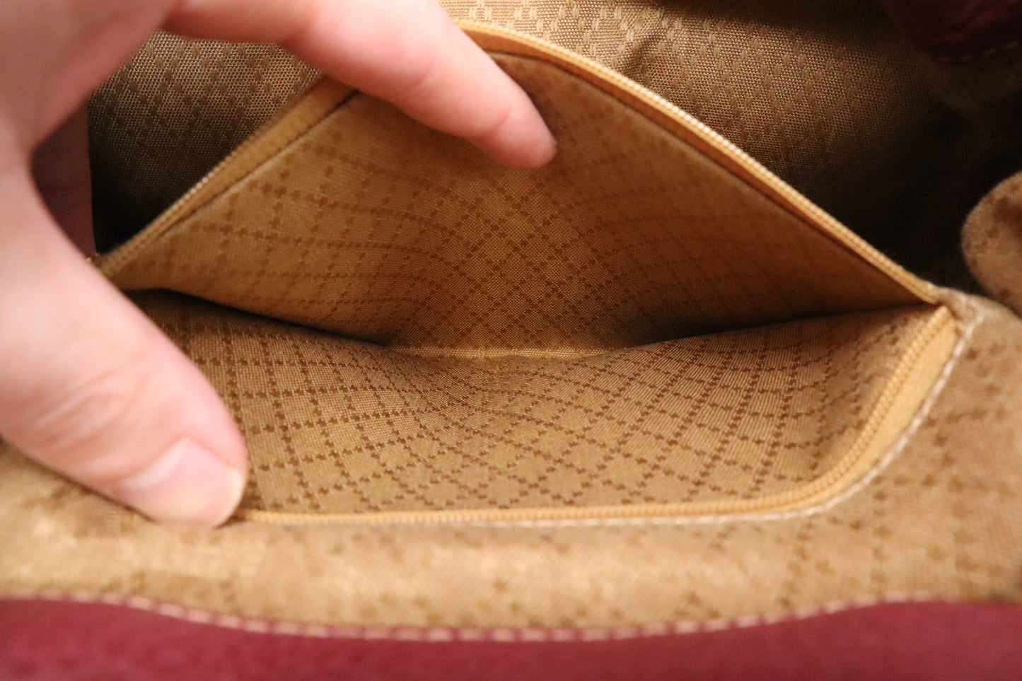 Gucci Bamboo Backpack in Purple Suede