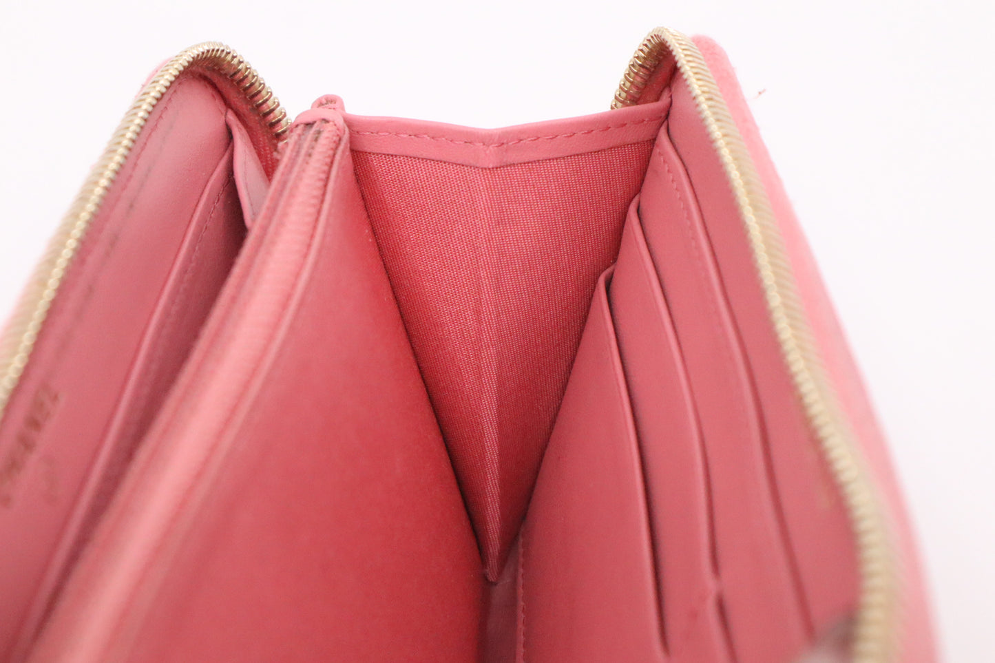 Chanel Long Wallet in Pink Camellia Leather