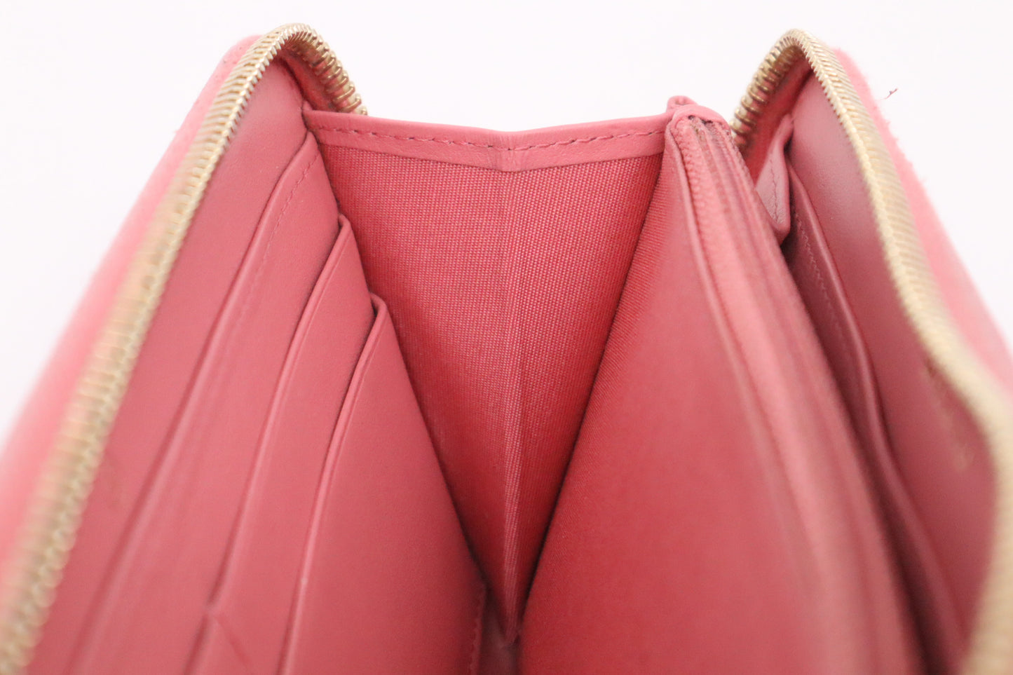 Chanel Long Wallet in Pink Camellia Leather