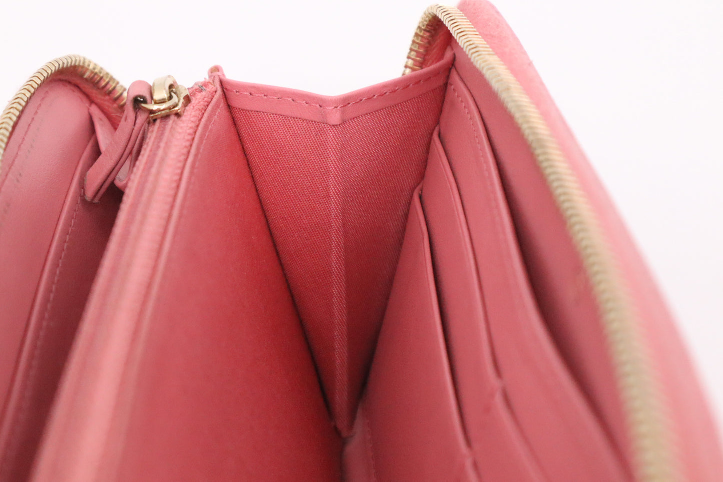 Chanel Long Wallet in Pink Camellia Leather
