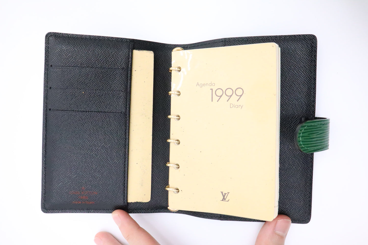 Louis Vuitton Agenda PM in Green Epi Leather