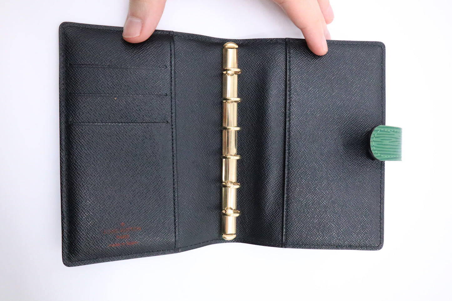Louis Vuitton Agenda PM in Green Epi Leather