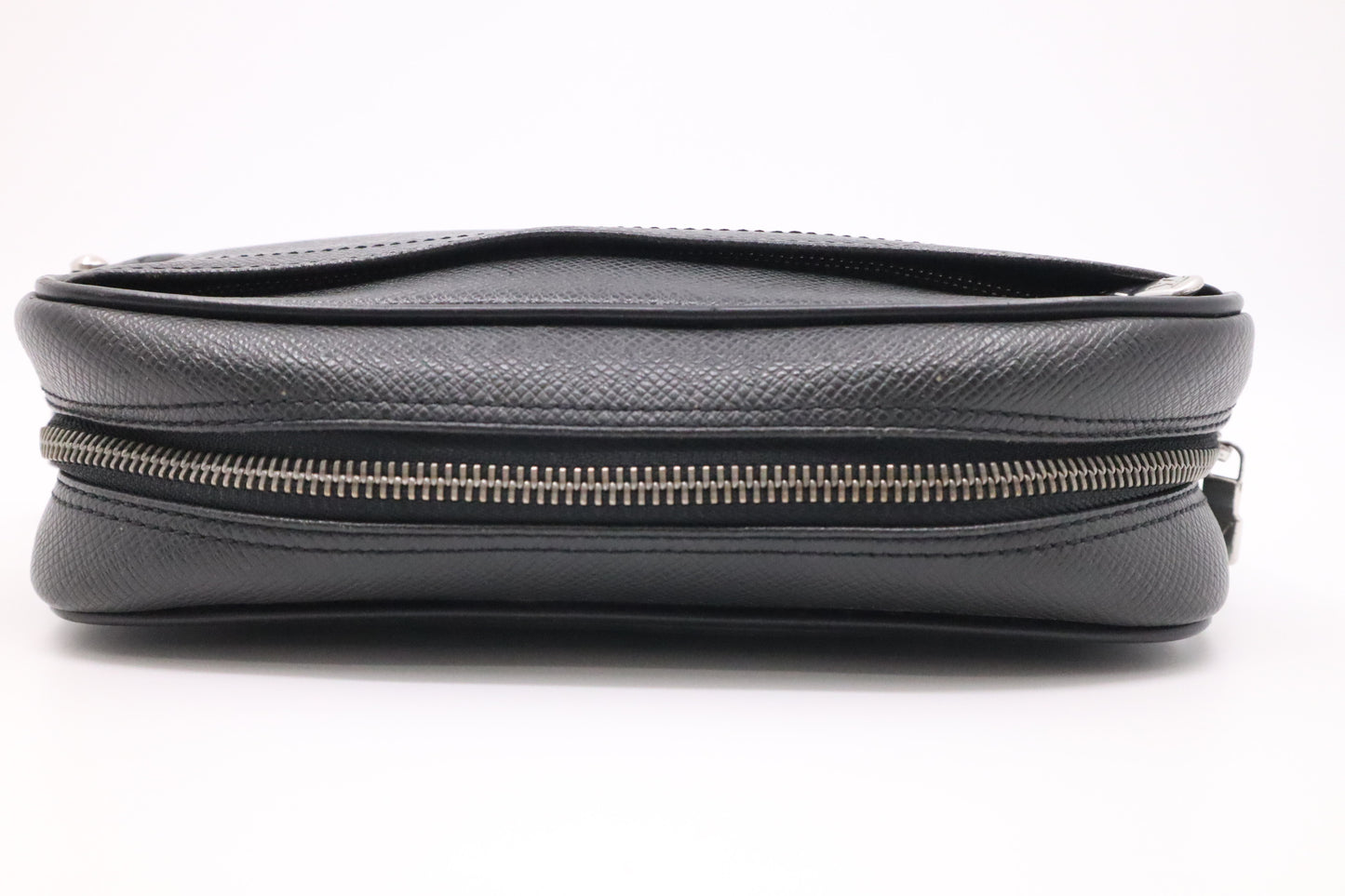 Louis Vuitton Wrist Bag in Dark Grey Taiga Leather
