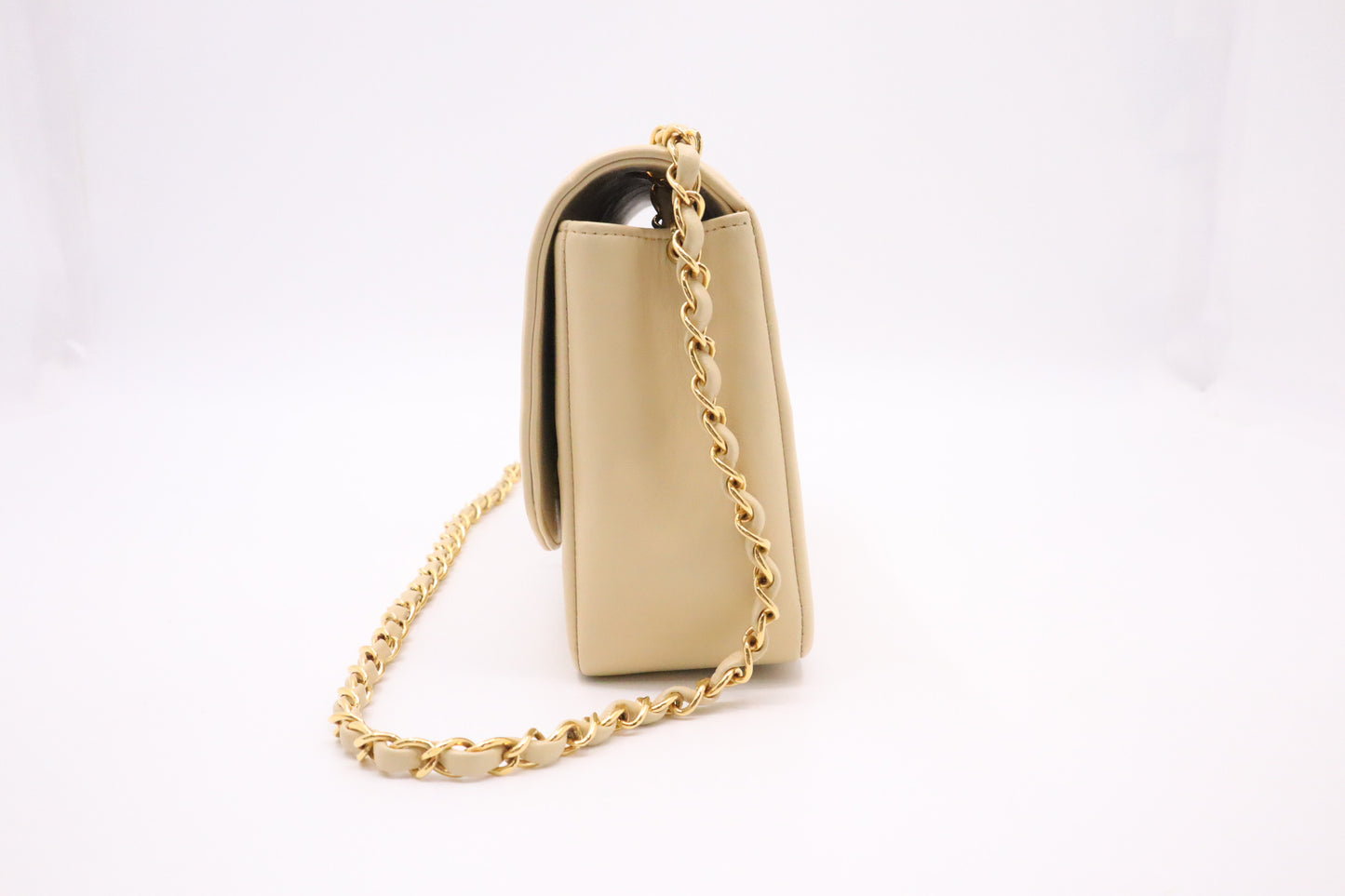 Chanel Medium Diana in Beige Leather