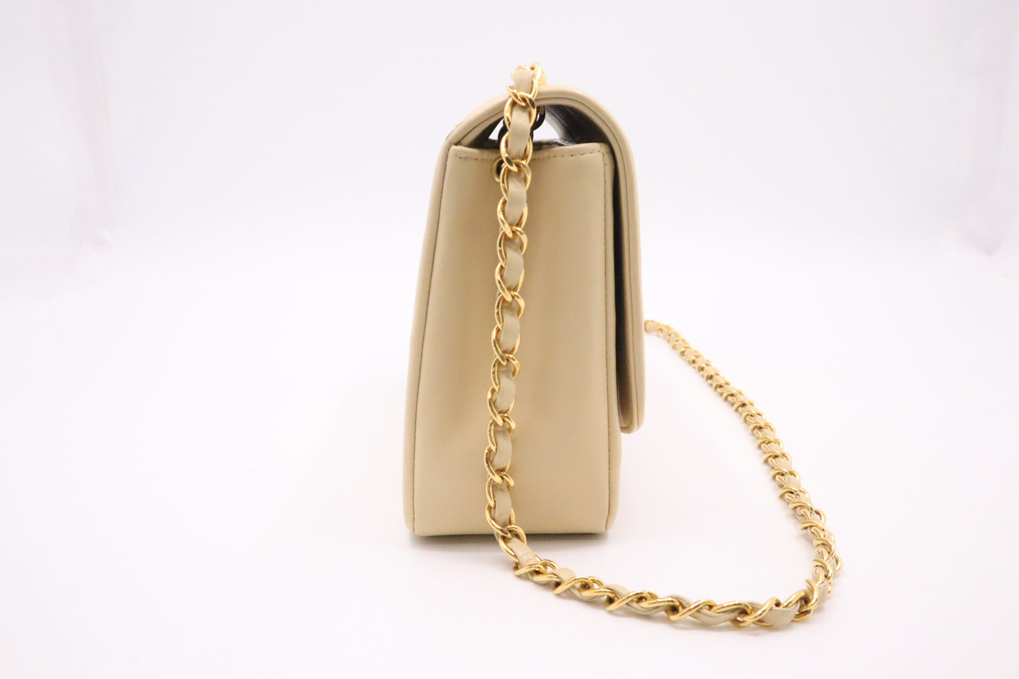 Chanel Medium Diana in Beige Leather