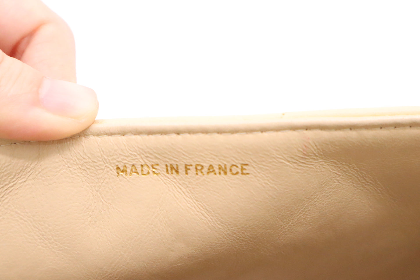 Chanel Medium Diana in Beige Leather