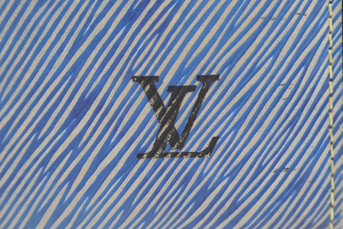 Louis Vuitton Speedy 25B in Blue Epi Denim Leather