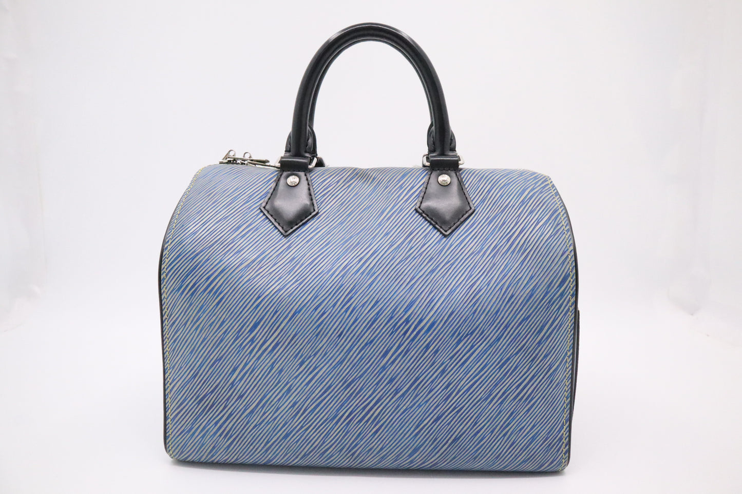 Louis Vuitton Speedy 25B in Blue Epi Denim Leather