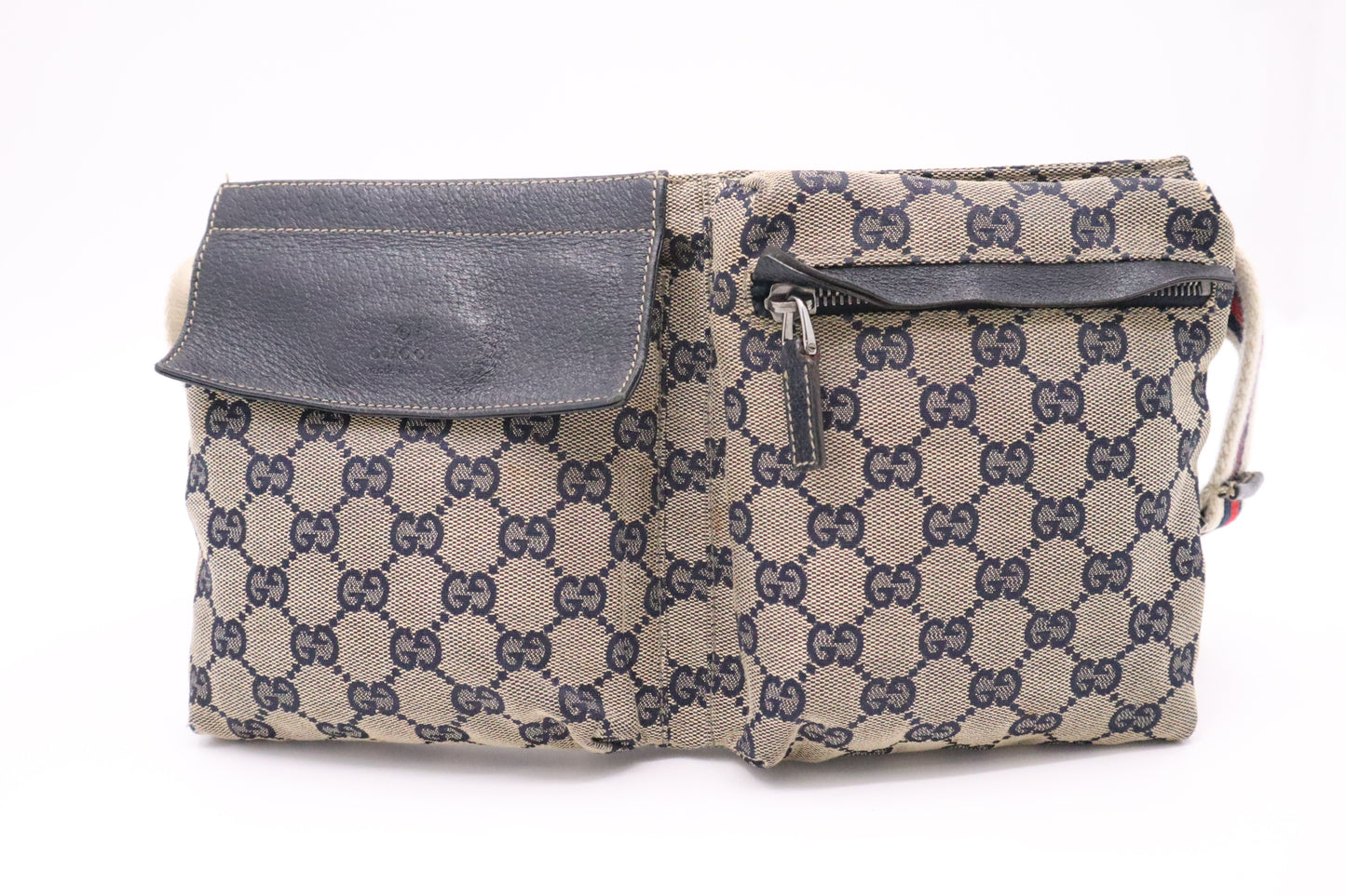 Gucci Waist Bag in Navy Blue GG Canvas