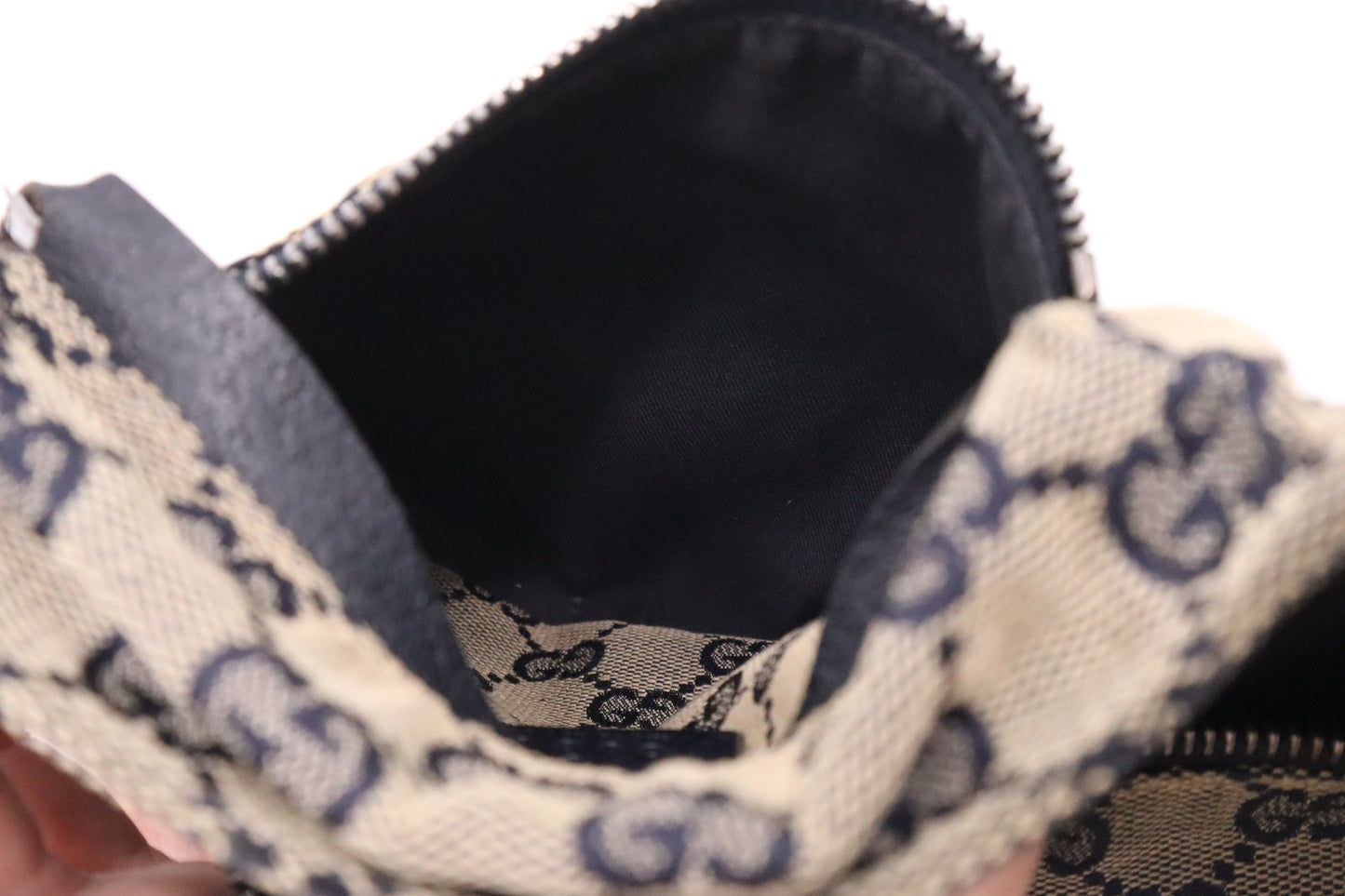 Gucci Waist Bag in Navy Blue GG Canvas